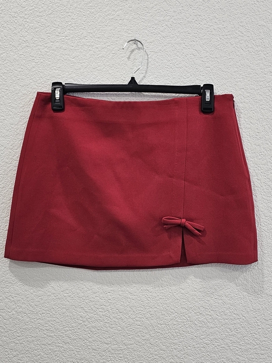 Astr Dresses & Skirts - ASTR The Label Sophie Red Bow Embellished Mini Skirt ASTR Red Men’s Dress PantsI